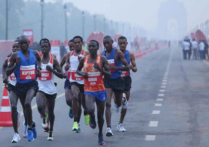 الهند..إنطلاق ماراثون للأطفال بالرغم من حالة الهواء الخطيرة !