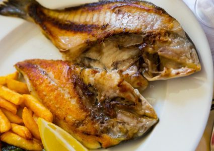 سمك دنيس مقلي