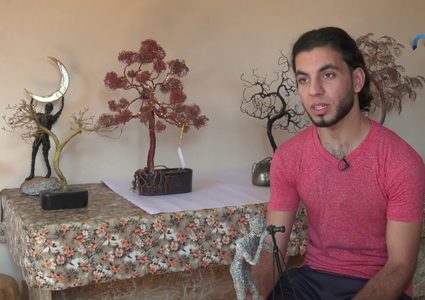 فن النحت بالأسلاك المعدنية