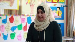 الطفلة لجين تخطو حاجز الاعاقة