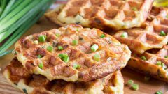 وافل البطاطس للفطور