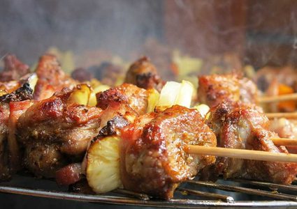 الكباب المشوي على الطريقة المصرية