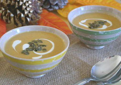 شوربة القرع بالزنجبيل