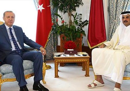 قطر تستقبل الرئيس التركي في الديوان الأميري بالدوحة