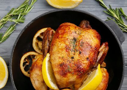 الدجاج المبخر وصفة مناسبة للرجيم