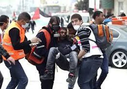 اصابة شاب بالرصاص على مدخل البيرة الشمالي