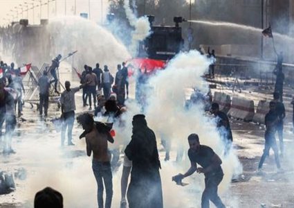 اصابات بالاختناق مدينة بابل العراقية