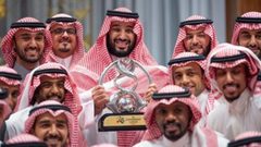 الأمير محمد بن سلمان يستقبل لاعبي الهلال