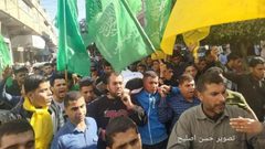 تشييع جثمان الشهيد الفتى الأسطل في غزة
