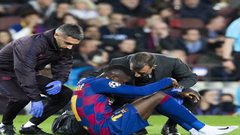 برشلونة يعلن رسميا غياب عثمان ديمبلي