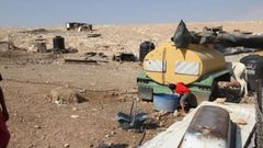 قوات الاحتلال تهدم خزاني مياه في طوباس