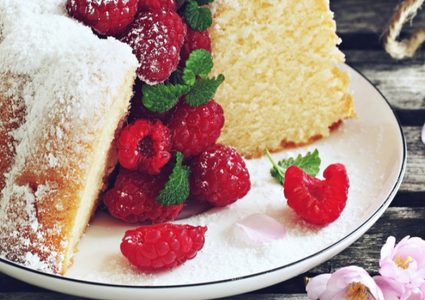 كيك هش بالجبن الكريمي