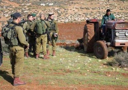 الاحتلال يستولي على جرار زراعي غرب نابلس