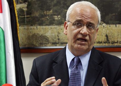 عريقات: ندعو الكونغرس لإتخاذ خطوات ملموسة لحماية حل الدولتين