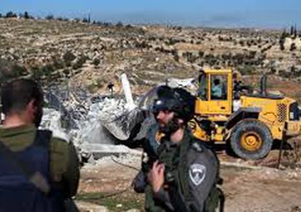 تجريف عشرات الدونمات في قرية كفر لاقف شرق قلقيلية