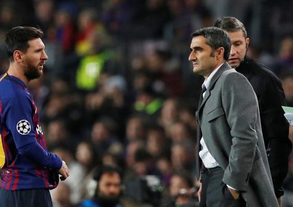 مدرب برشلونة يستبعد ميسي من موقعة انتر ميلان