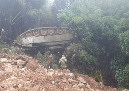 الاحتلال يقرر وقف التدريبات في الشمال بسبب انقلاب الدبابة