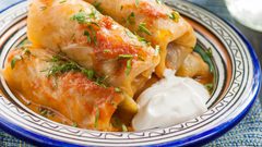 الملفوف باللحم المفروم على الطريقة الروسية