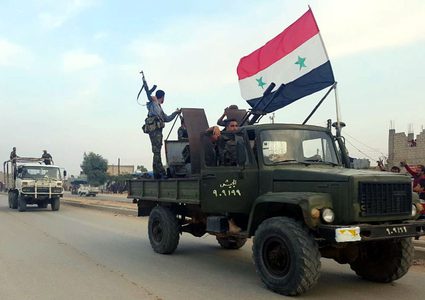 انتشار قوات للجيش السوري بين طريق الحسكة_حلب