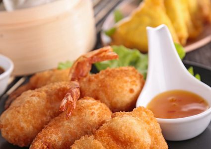 الجمبري المقلي لمقبلات شهية