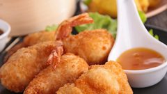 الجمبري المقلي لمقبلات شهية