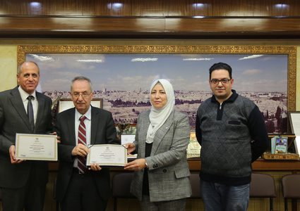 جامعة النجاح تحصل على جائزتين من جوائز الإنجاز والتميز لعام 2019