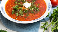 شوربة الشوفان باللحم