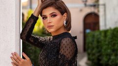 الأمطار تغرق منزل الفاشينيستا الكويتية نهى نبيل