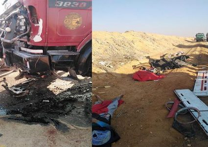 مصرع 12 شخصا جراء حادث تصادم شمال مصر