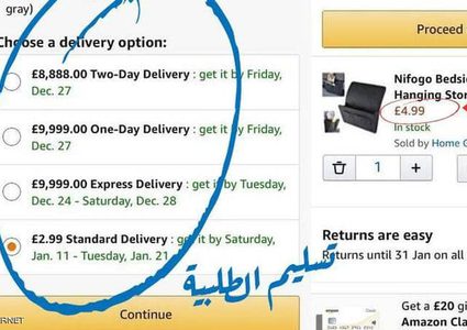 أمازون.. مصري يصاب بالذهول من تكلفة توصيل طلبية بـ5 جنيهات