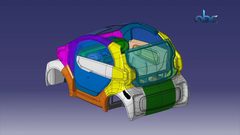 سيارة كهربائية  تعتمد على تقنية ثلاثية الأبعاد