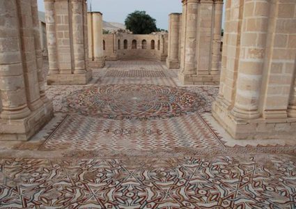 الكشف عن أكبر لوحة فسيفسائية في العالم في قصر هشام الاموي