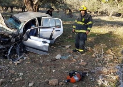 إصابتان في حادث طرق قرب دالية الكرمل