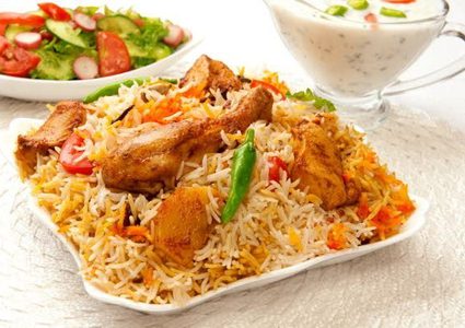 كبسة اللحم والخضار