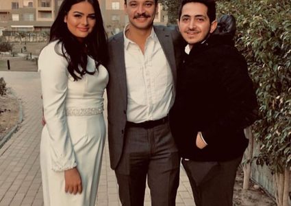 تامر حسني يحضر خطوبة الفنانة هنادي مهنا