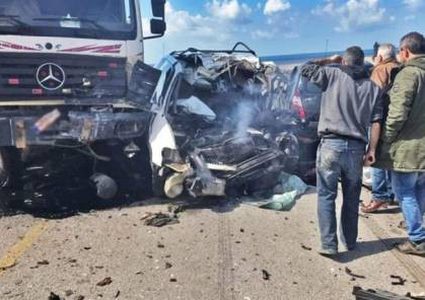 مصر: وفاة 18 عاملا بحادث سير