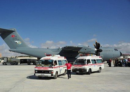 وصول طائرة طبية تركية لعلاج المصابين في تفجير مقديشو