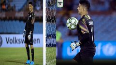 سواريز يلعب حارسا لمرمى منتخب الأوروغواي