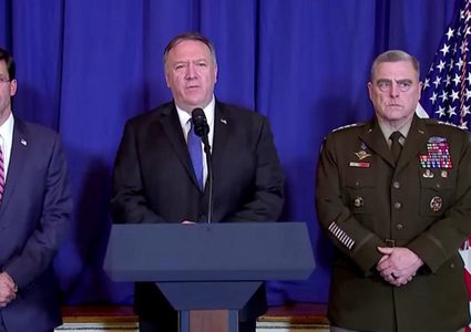 إسبر وبومبيو يطلعان ترامب على آخر تطورات ضربات العراق