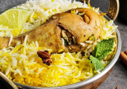 برياني دجاج هندي بالروب