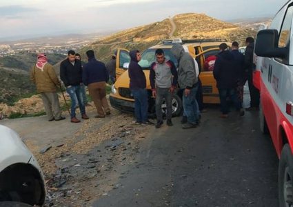 اصابات بحادث سير شرق بيت لحم