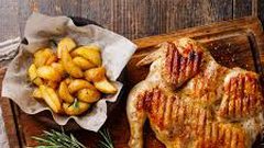 دجاج مشوي مع التتبيلة الخاصة