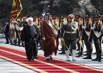 تميم يصل طهران لمناقشة التطورات الطارئة وسط تصاعد التوتر بالمنطقة