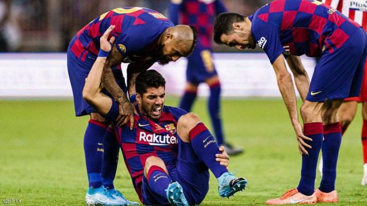 برشلونة: لويس سواريز  سيغيب عن الملاعب