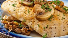 دجاج بالفرن مع الفطر