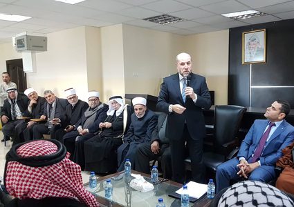 الهباش يشيد بدور شيوخ ومخاتير عشائر فلسطين النضالي