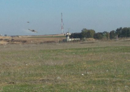 غزة: الاحتلال يرش مبيدات ضارة على اراضي المواطنين