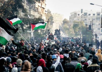 السفير عبد الهادي يشيد بدعم م.ت.ف لللاجئين الفلسطينيين في سوريا