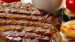 ستیك اللحم بالثوم وصوص البرتقال