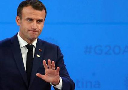 الرئيس الفرنسي: لن أحضر معي خطة السلام